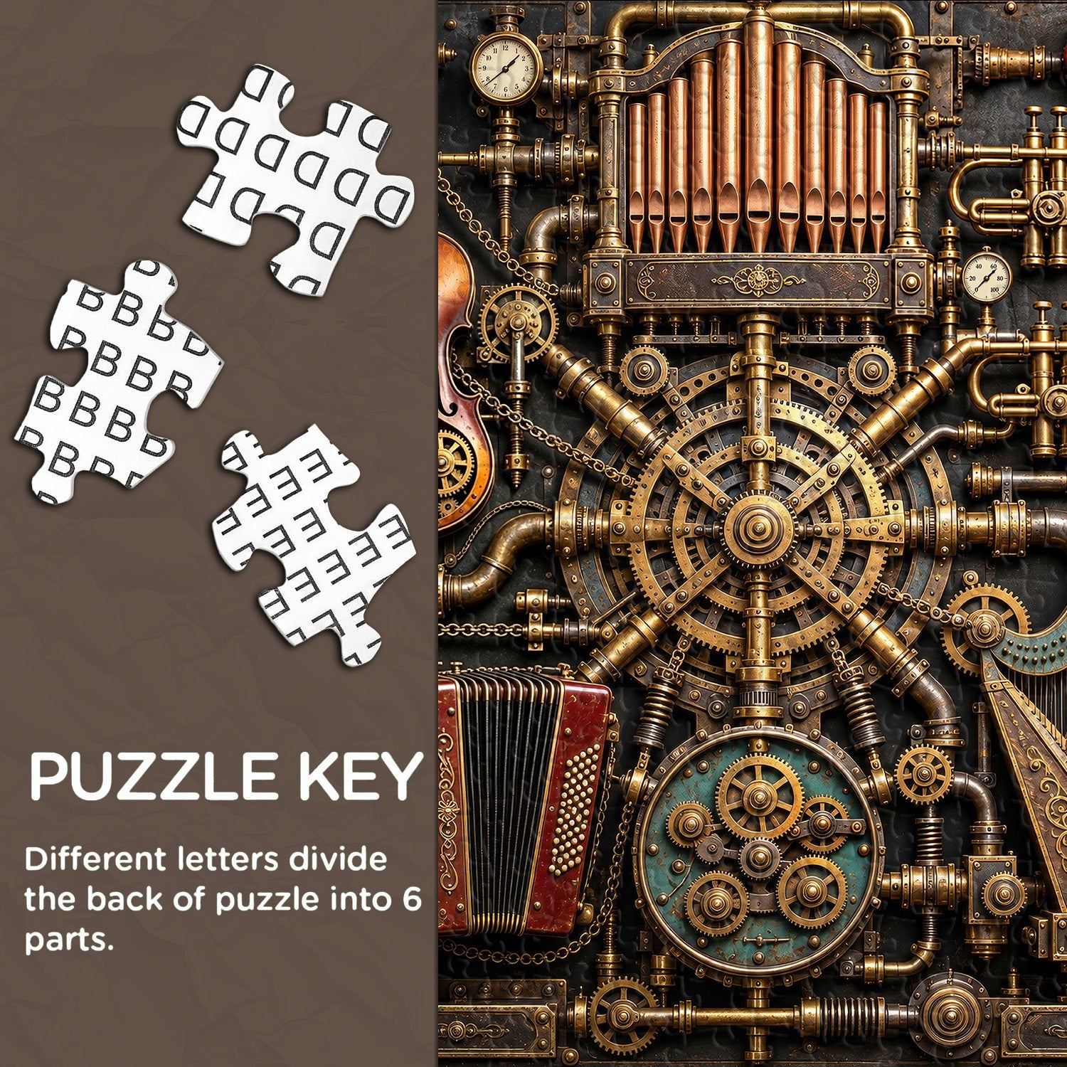 Vintage Gear Symphony Jigsaw Puzzle 1000 Piece