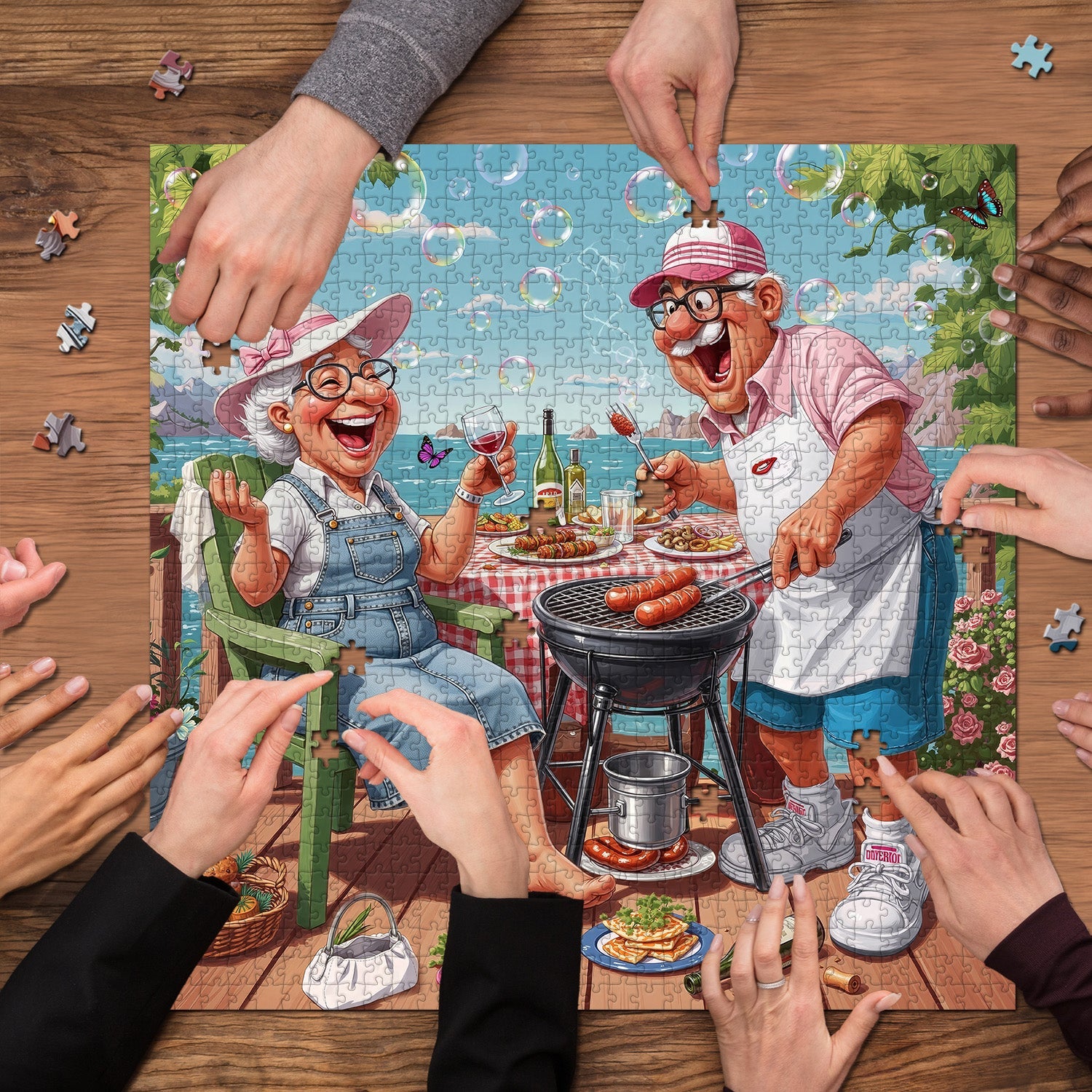 Grandma & Gramp BBQ Jigsaw Puzzle 1000 Piece