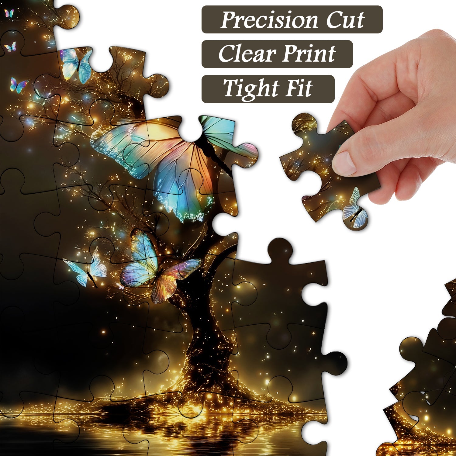 Glowing Butterfly Jigsaw Puzzle 1000 Piece
