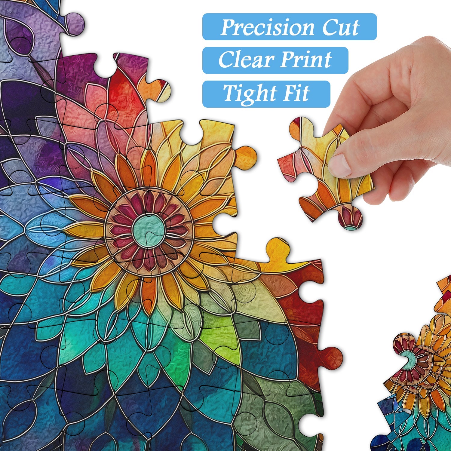 Mosaic Petals Jigsaw Puzzle 1000 Pieces