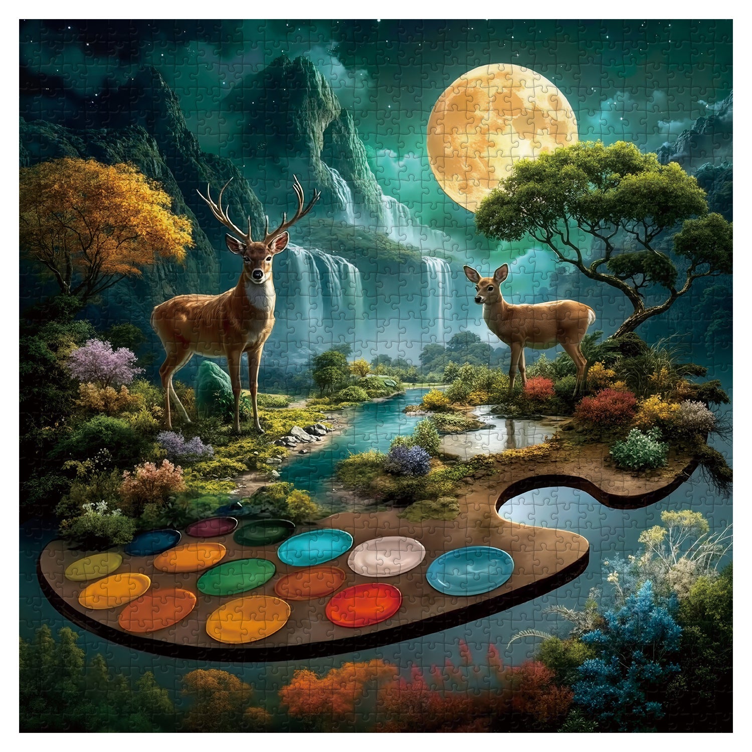 Enchanted Palette Jigsaw Puzzle 1000 Pieces