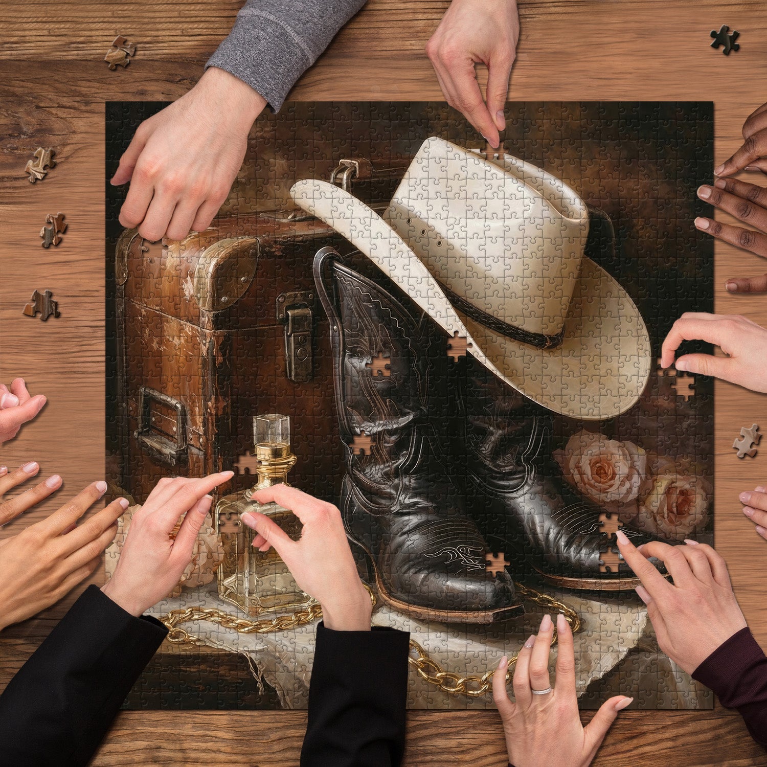 Cowboy Elegance Jigsaw Puzzle 1000 Pieces
