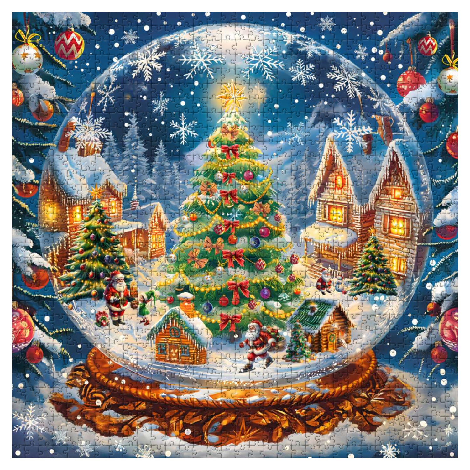 Christmas Crystal Ball Jigsaw Puzzle 1000 Piece
