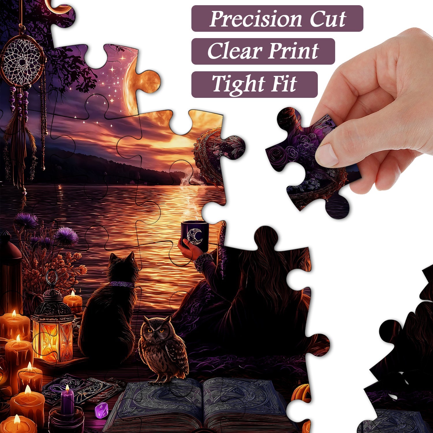 Moonlit Witch Jigsaw Puzzle 1000 Pieces