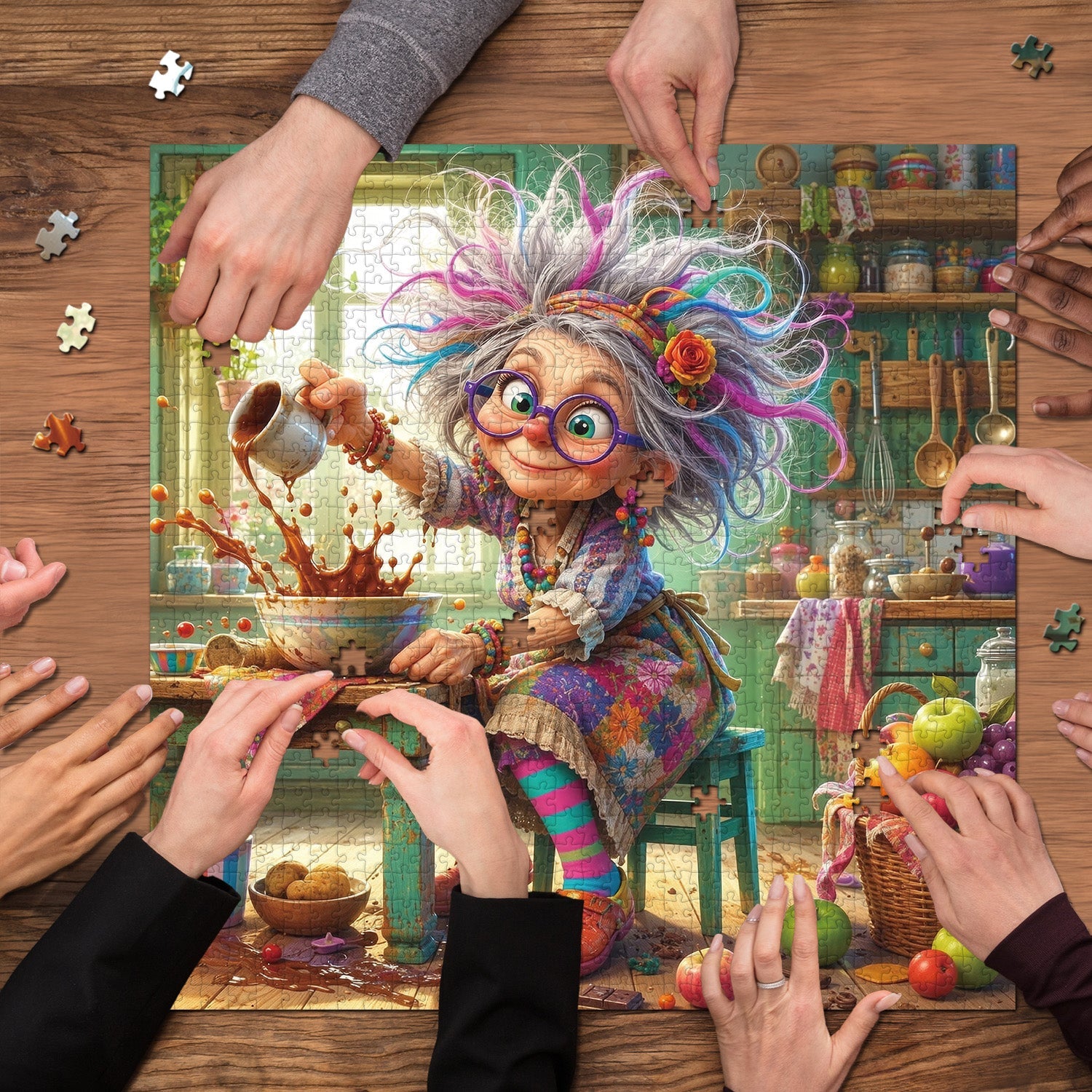 Puzzle de 1000 pièces Grand-mère coquine