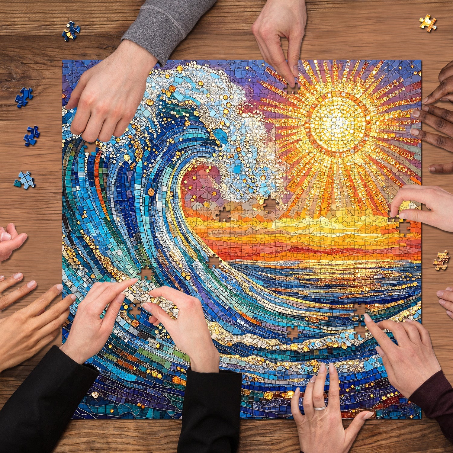 Sunshine and Waves Jigsaw Puzzle 1000 Pieces