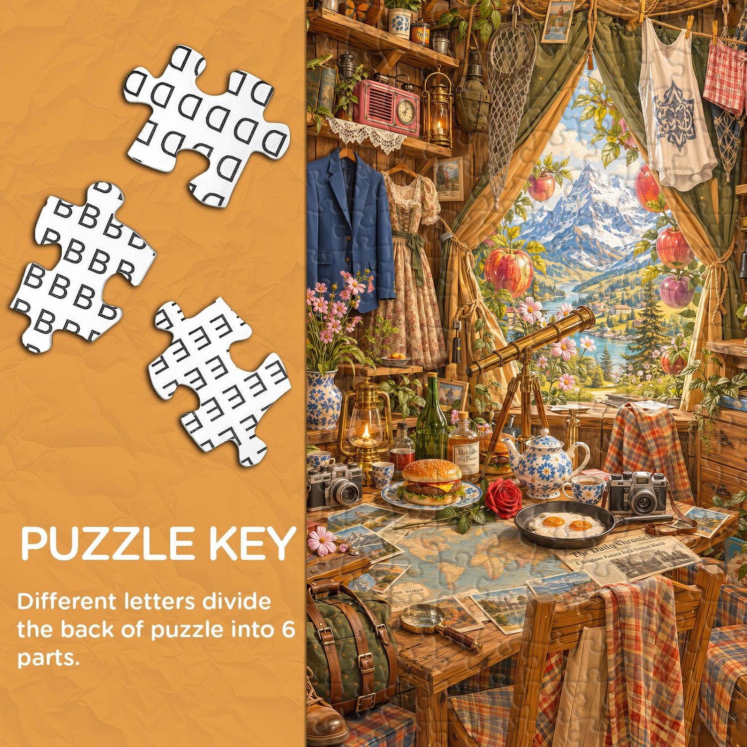 Vintage Wall Memories Jigsaw Puzzle 1000 Piece