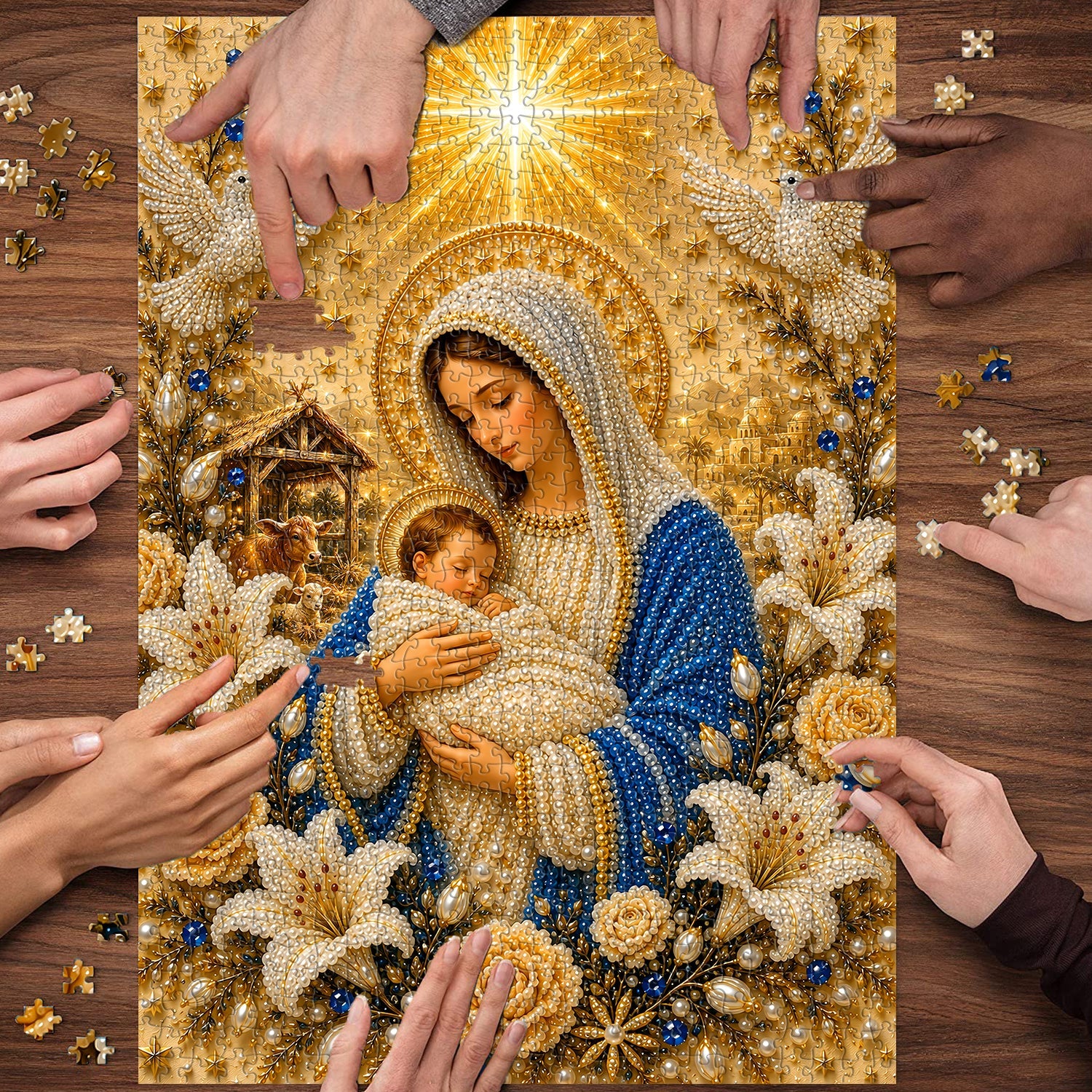 The Holy Nativity Jigsaw Puzzle 1000 Pieces