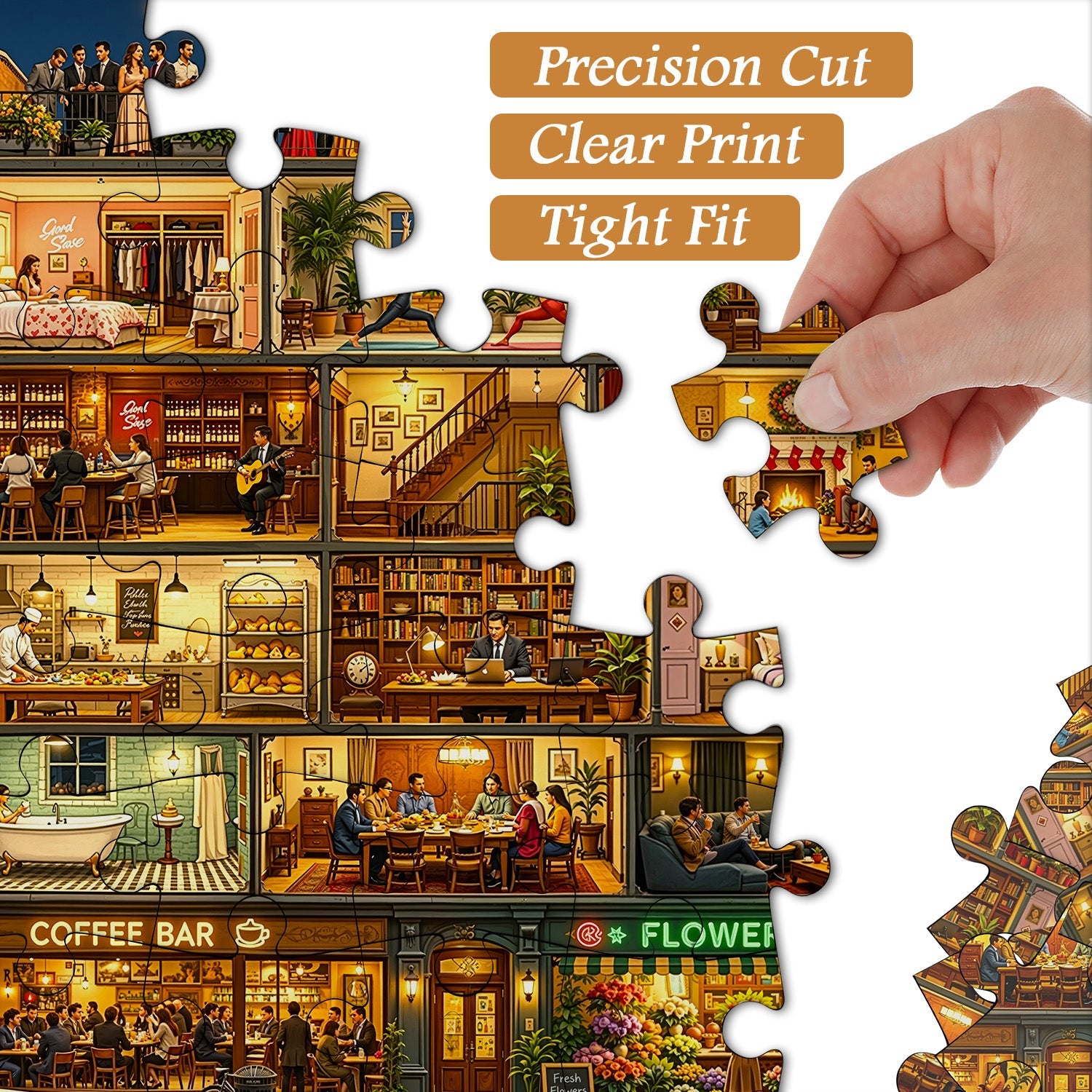 Home in Night Jigsaw Puzzle 1000 Piece