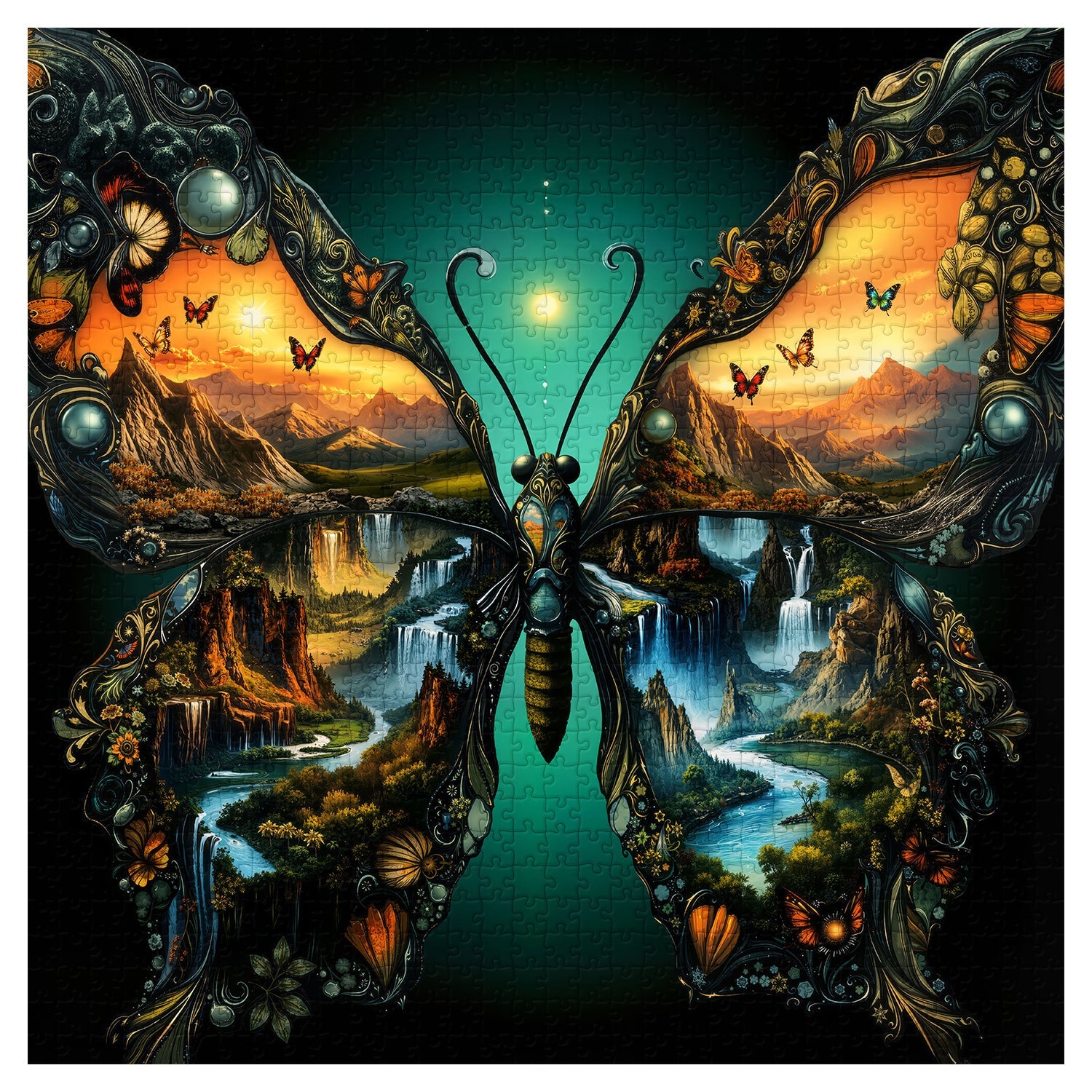 Puzzle 1000 pièces Wings of Landscapes