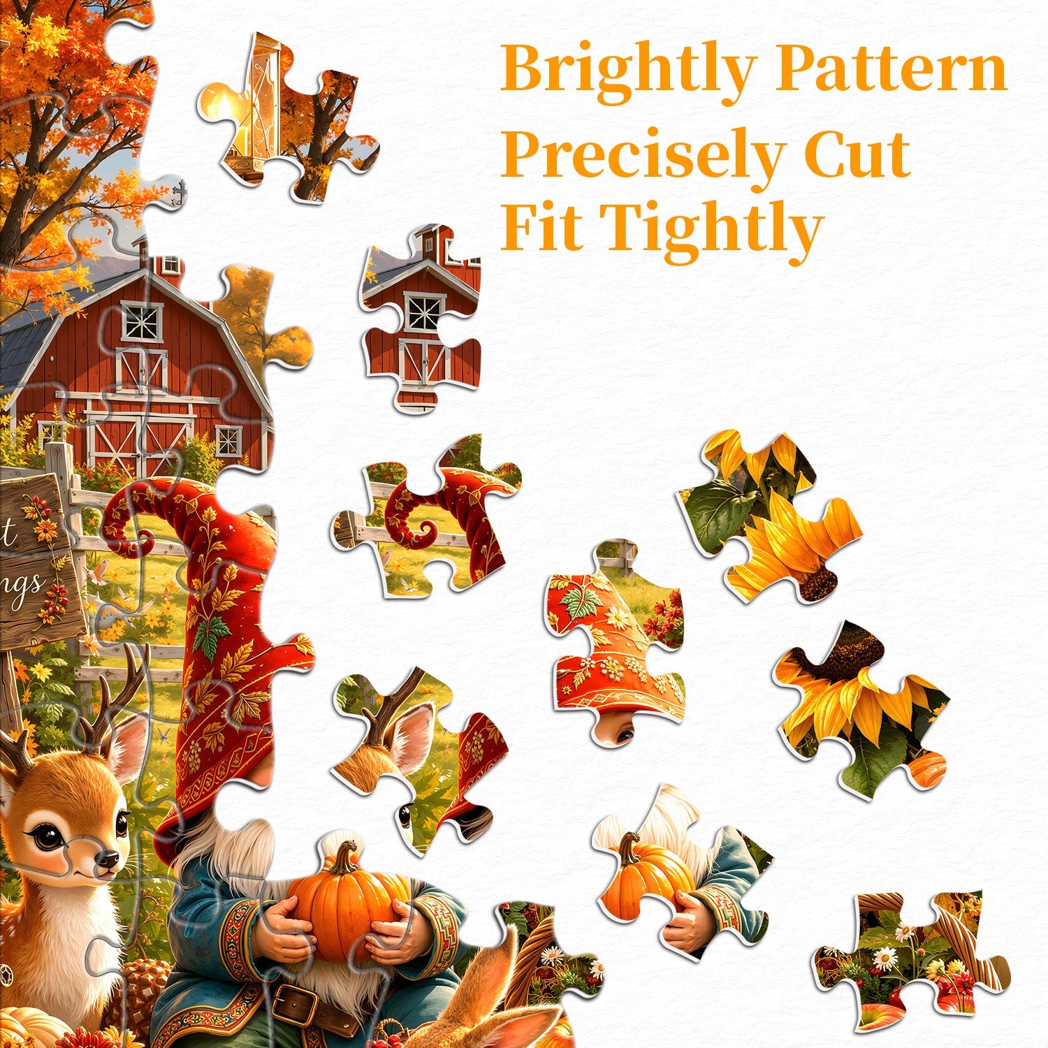 Harvest Gnome Jigsaw Puzzle 1000 Pieces