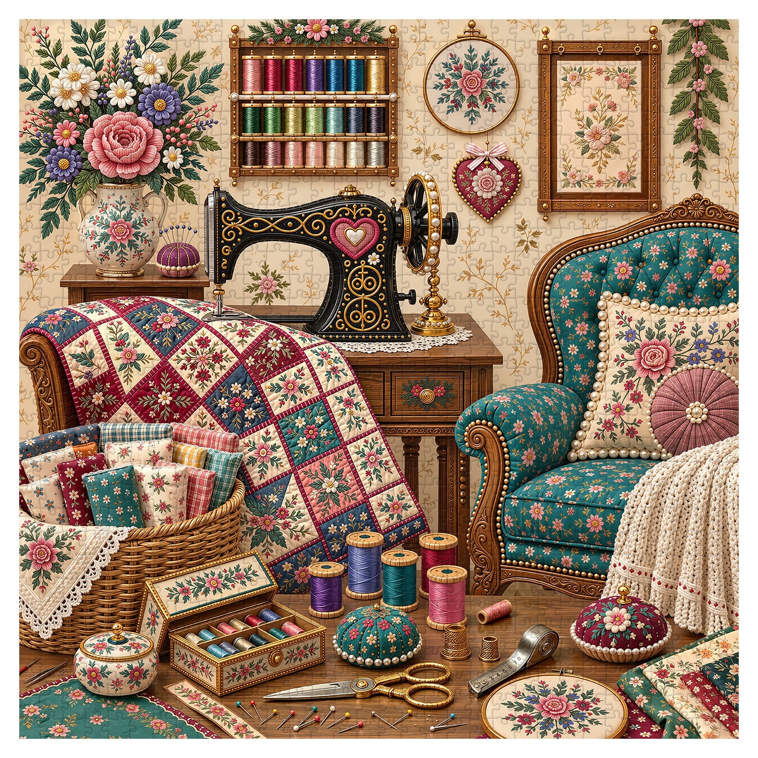 Stitched Memories Jigsaw Puzzle 1000 Piece