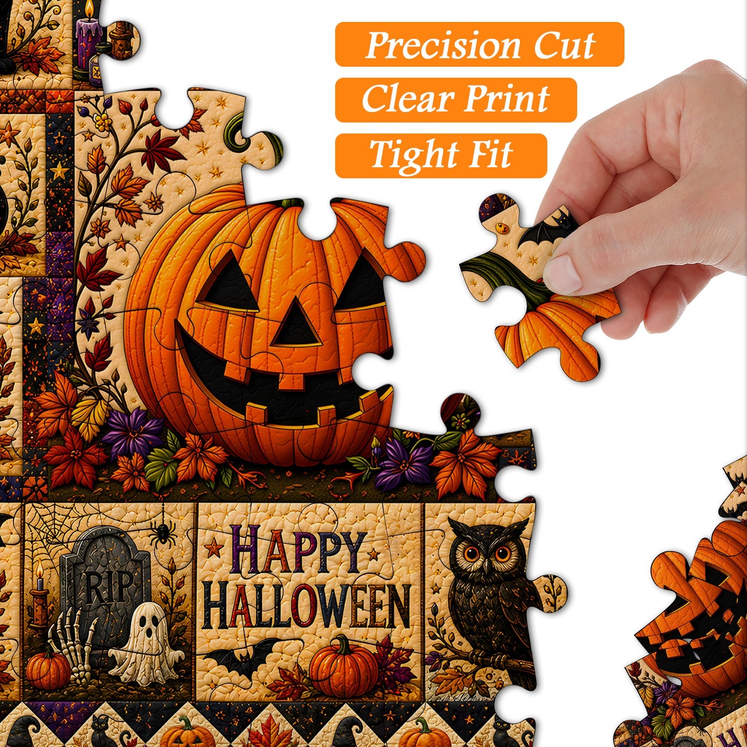 Halloween Quilt Jigsaw Puzzle 1000 Pieces