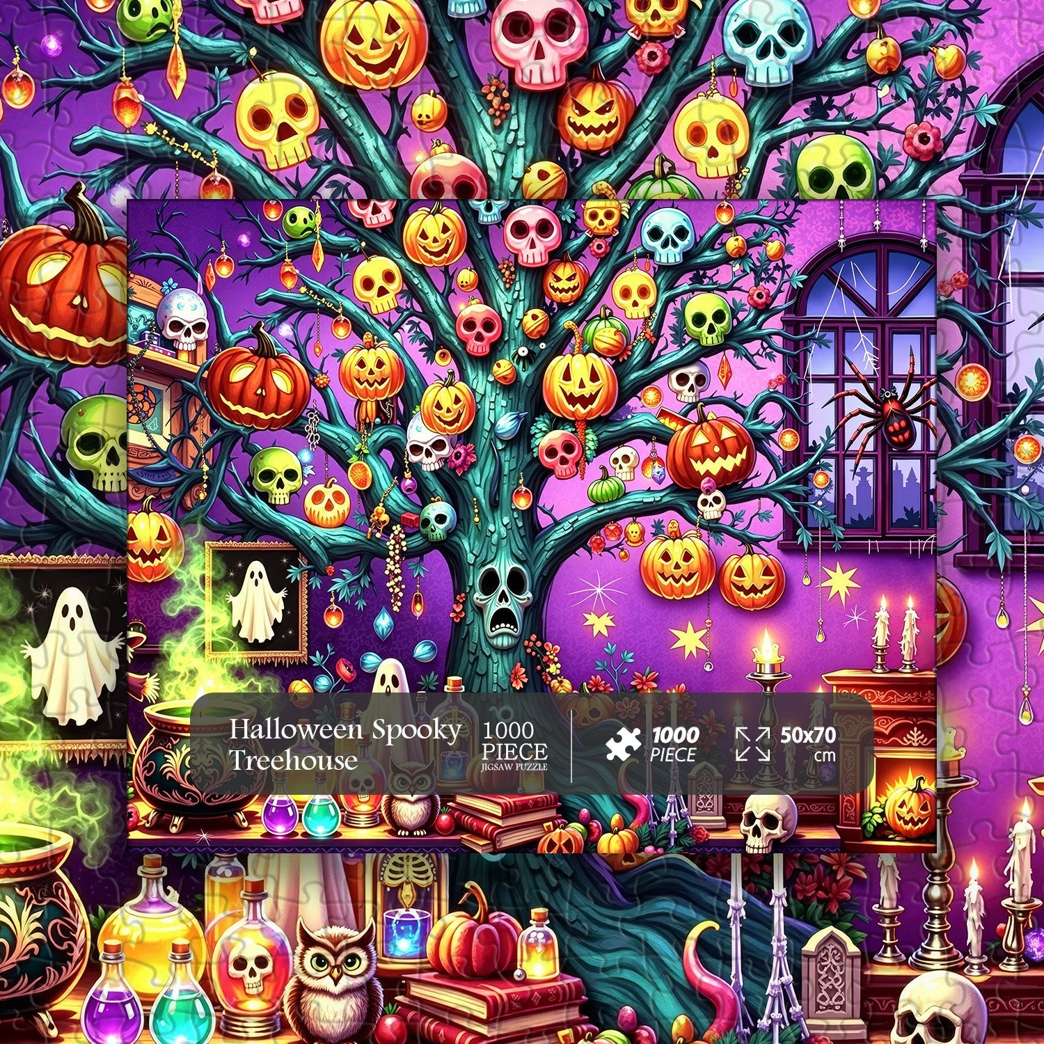 Halloween Spooky Treehouse Jigsaw Puzzle 1000 Pieces