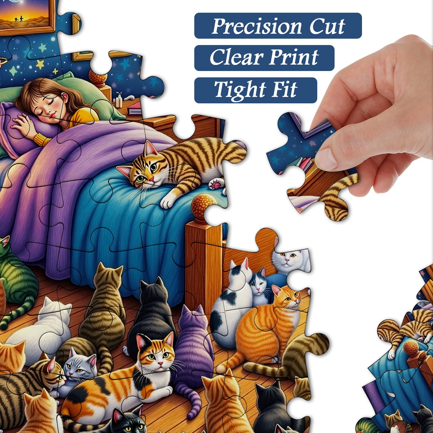 Cats Guarding Dreams Jigsaw Puzzle 1000 Piece
