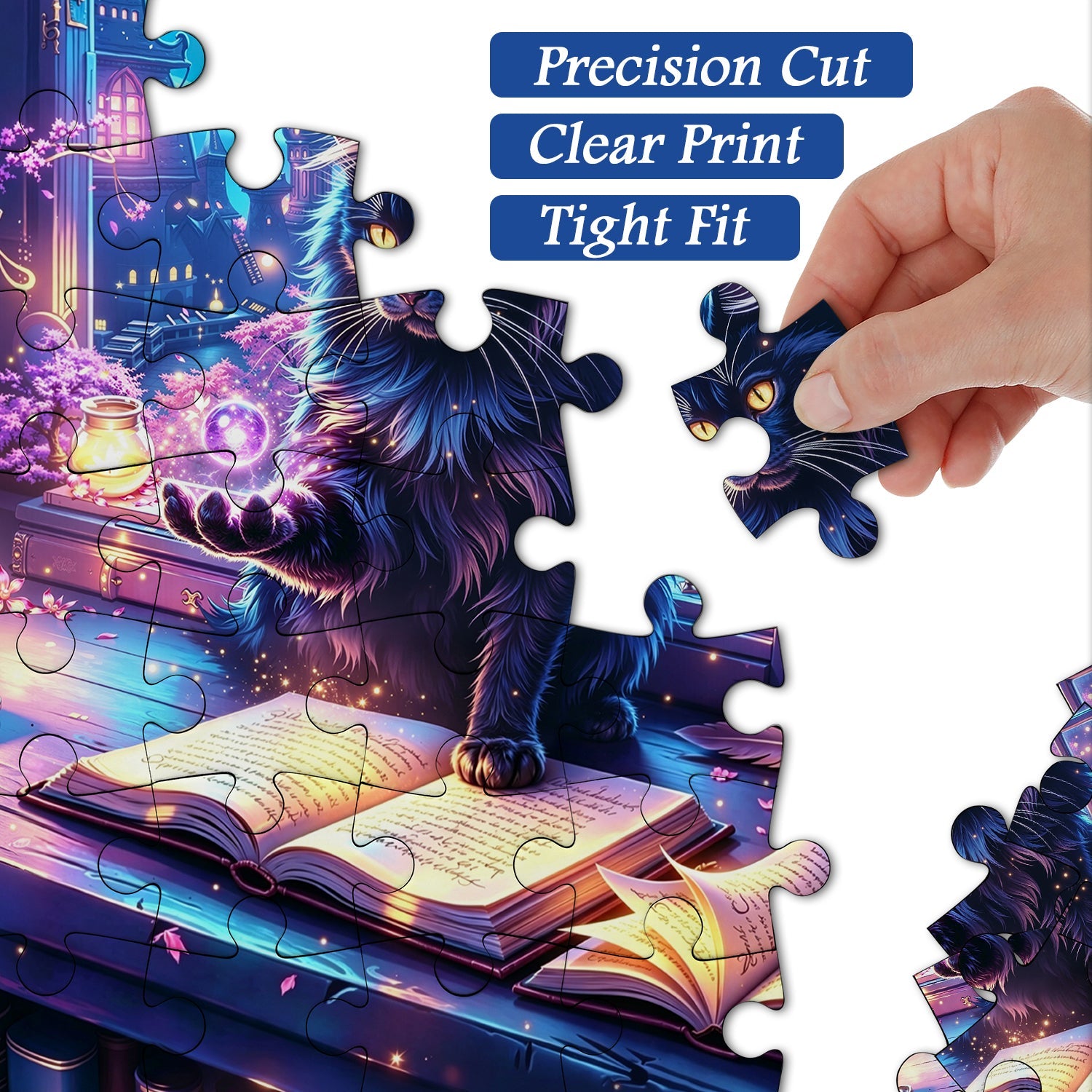 Magic Black Cat Jigsaw Puzzle 1000 Piece