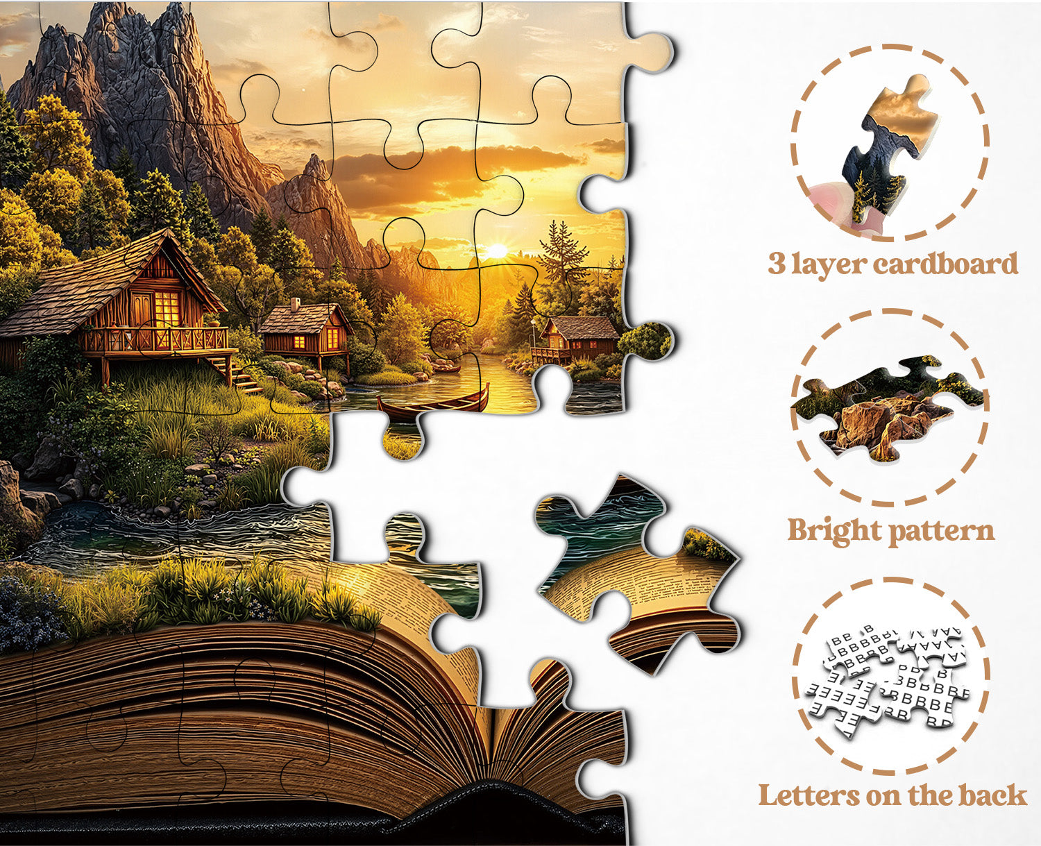 Book of Sunset Jigsaw Puzzle 1000 Piece