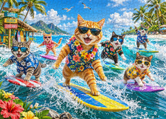 Surf Cats Jigsaw Puzzle 1000 Piece