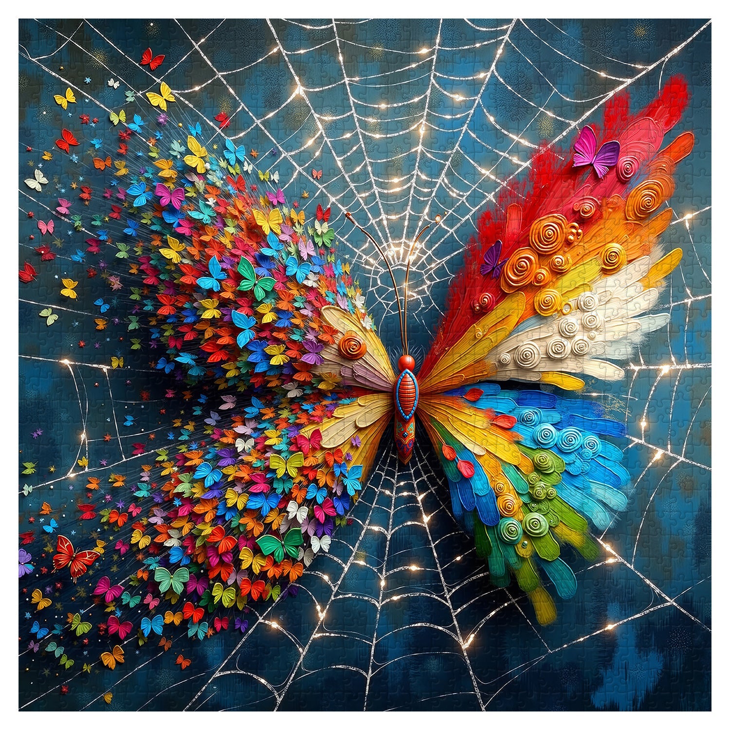 Web of Butterflies Jigsaw Puzzle 1000 Pieces