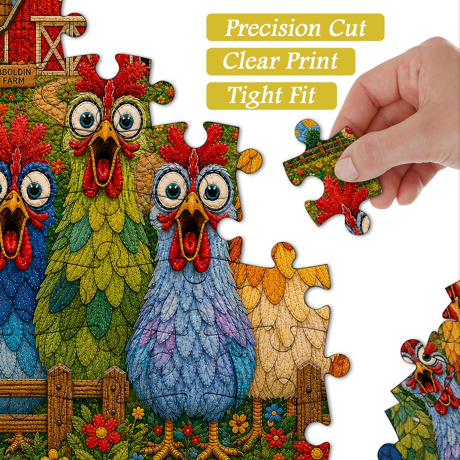The Cluck Squad Jigsaw Puzzle 1000 Pieces