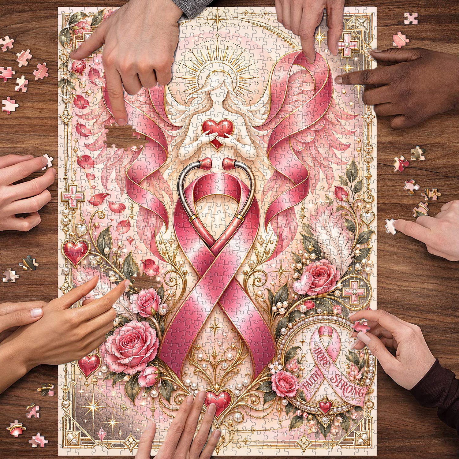 Angel’s Healing Ribbon Jigsaw Puzzle 1000 Piece