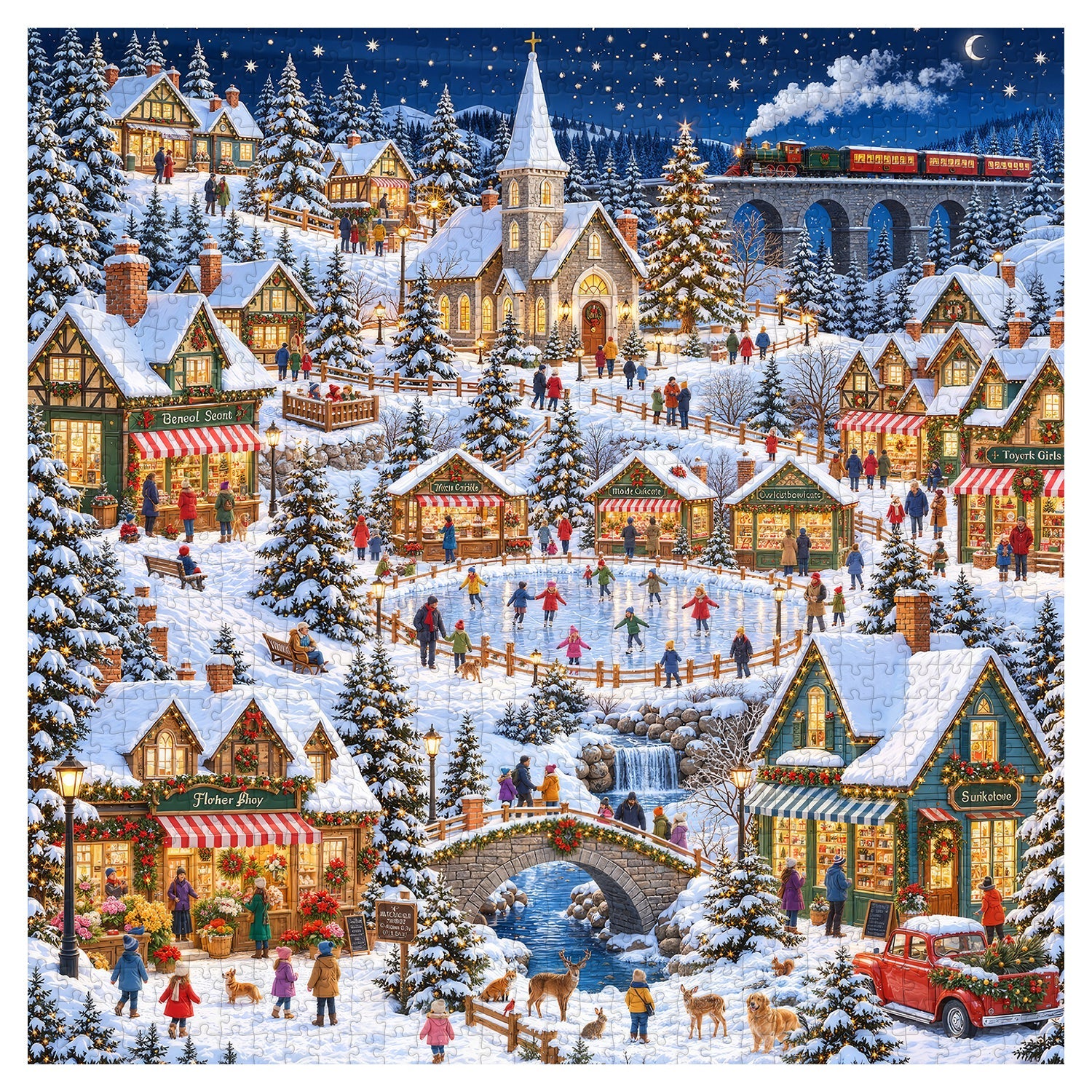 Winter Fest Jigsaw  Puzzle 1000 Piece