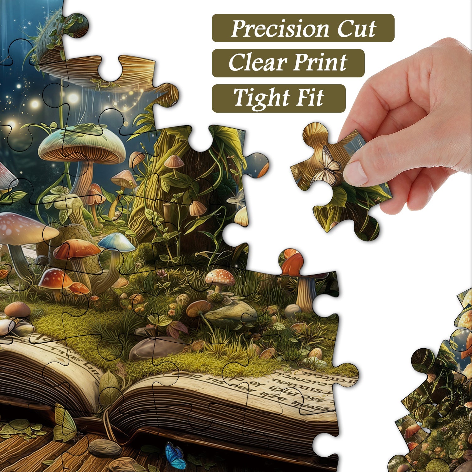 Fantasy Mushroom Book Jigsaw Puzzle 1000 Pieces