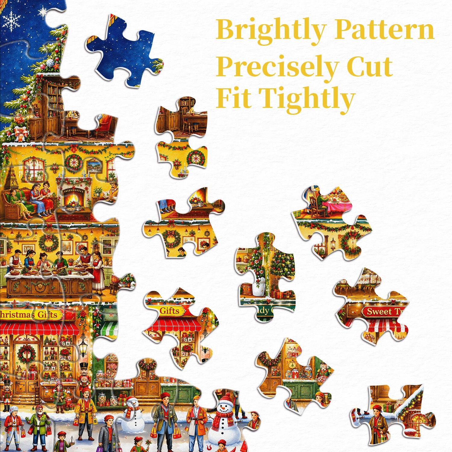 Christmas Village Jigsaw Puzzle 1000 Pieces
