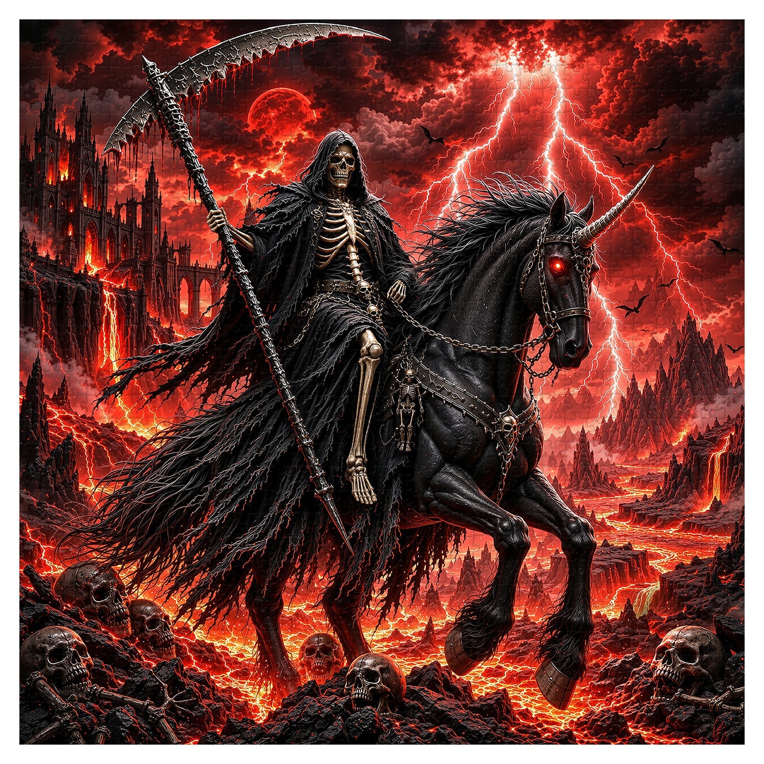Hell Rider Jigsaw Puzzle 1000 Piece