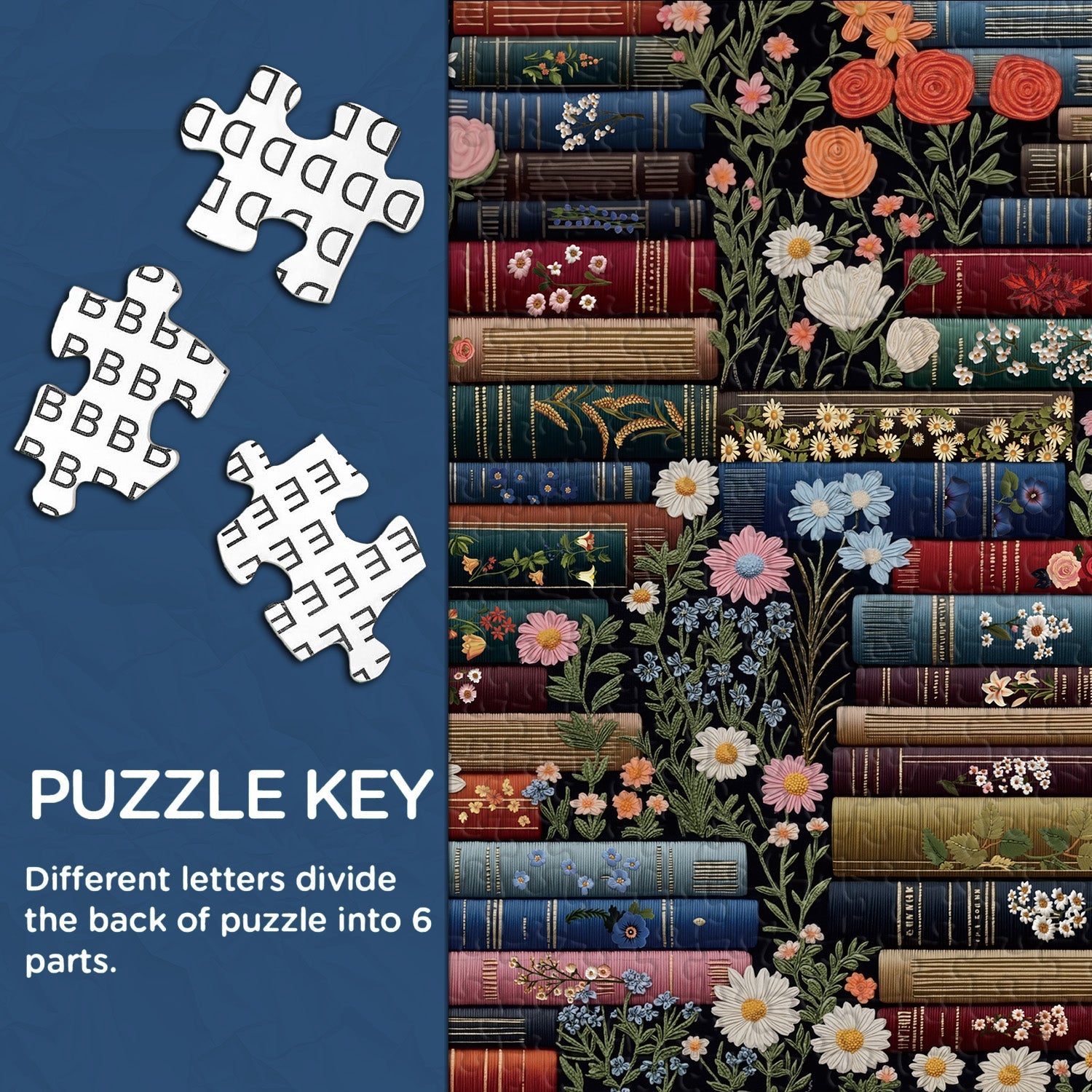 Floral Library Jigsaw Puzzle 1000 Pieces