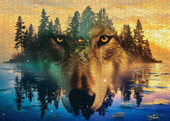 Lake Wild Wolf Jigsaw Puzzle 1000 Pieces
