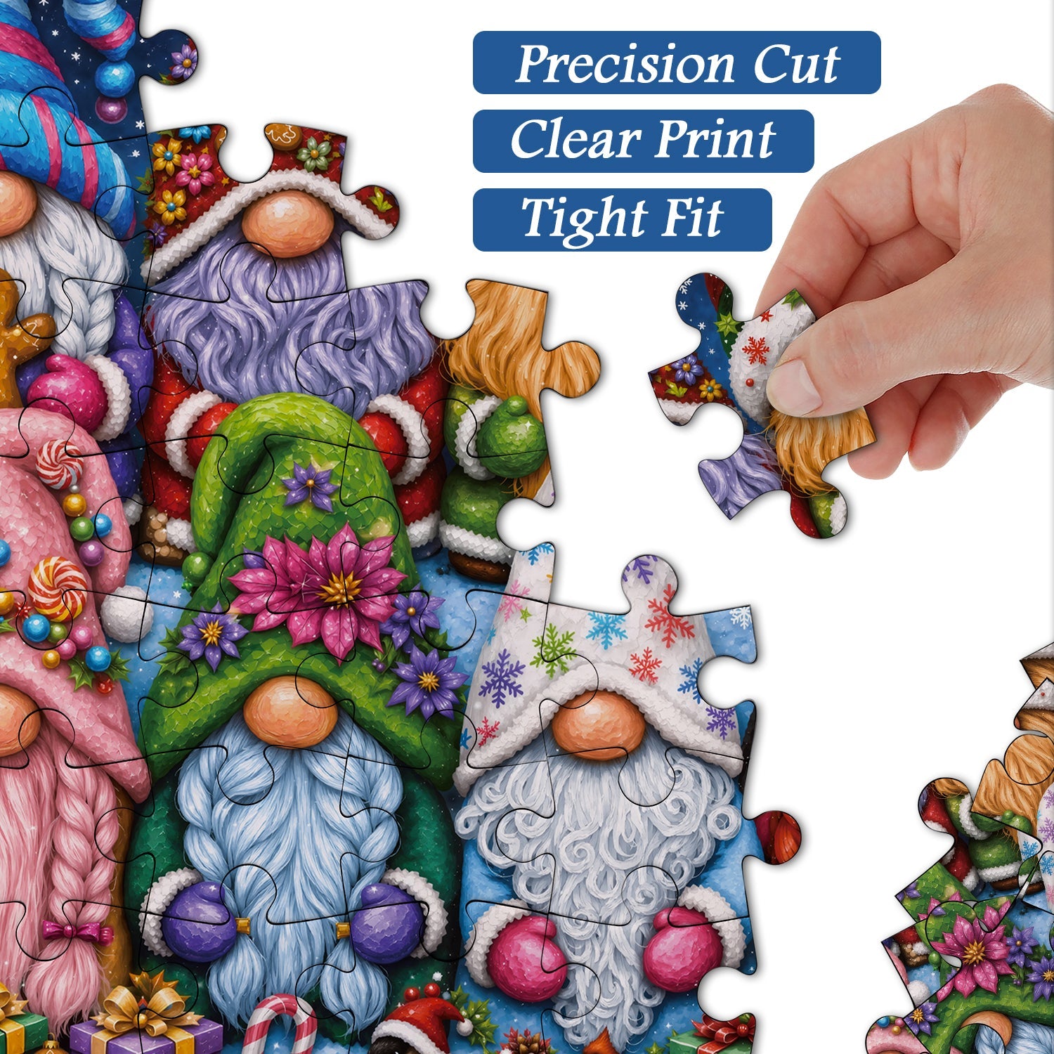 Christmas Gnomes Jigsaw Puzzle 1000 Pieces