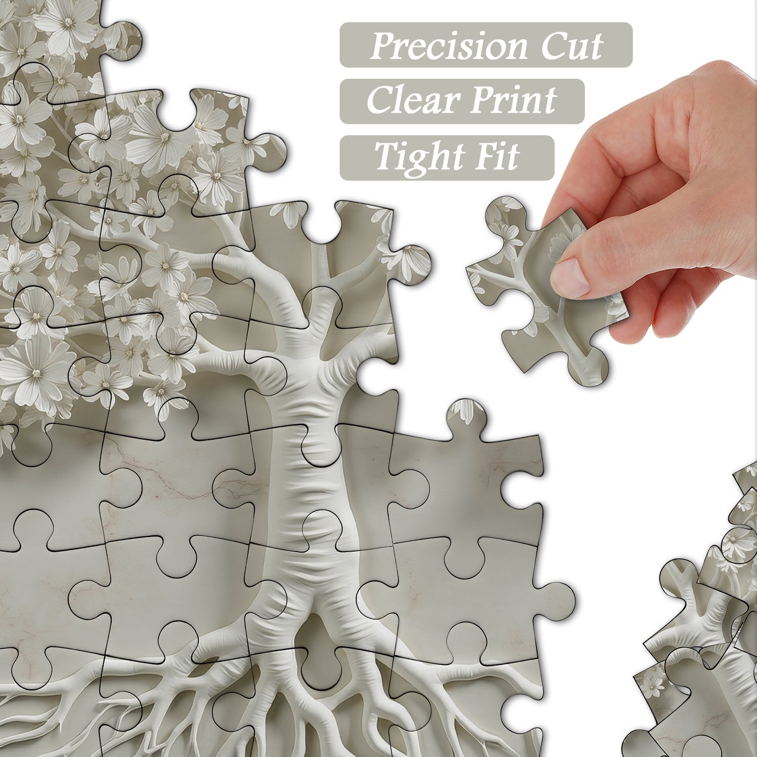 Tree Of Whiteness Jigsaw Puzzle 1000 Pieces