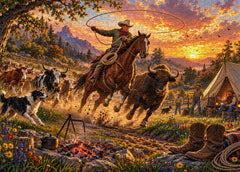 Frontier Herding Jigsaw Puzzle 1000 Piece