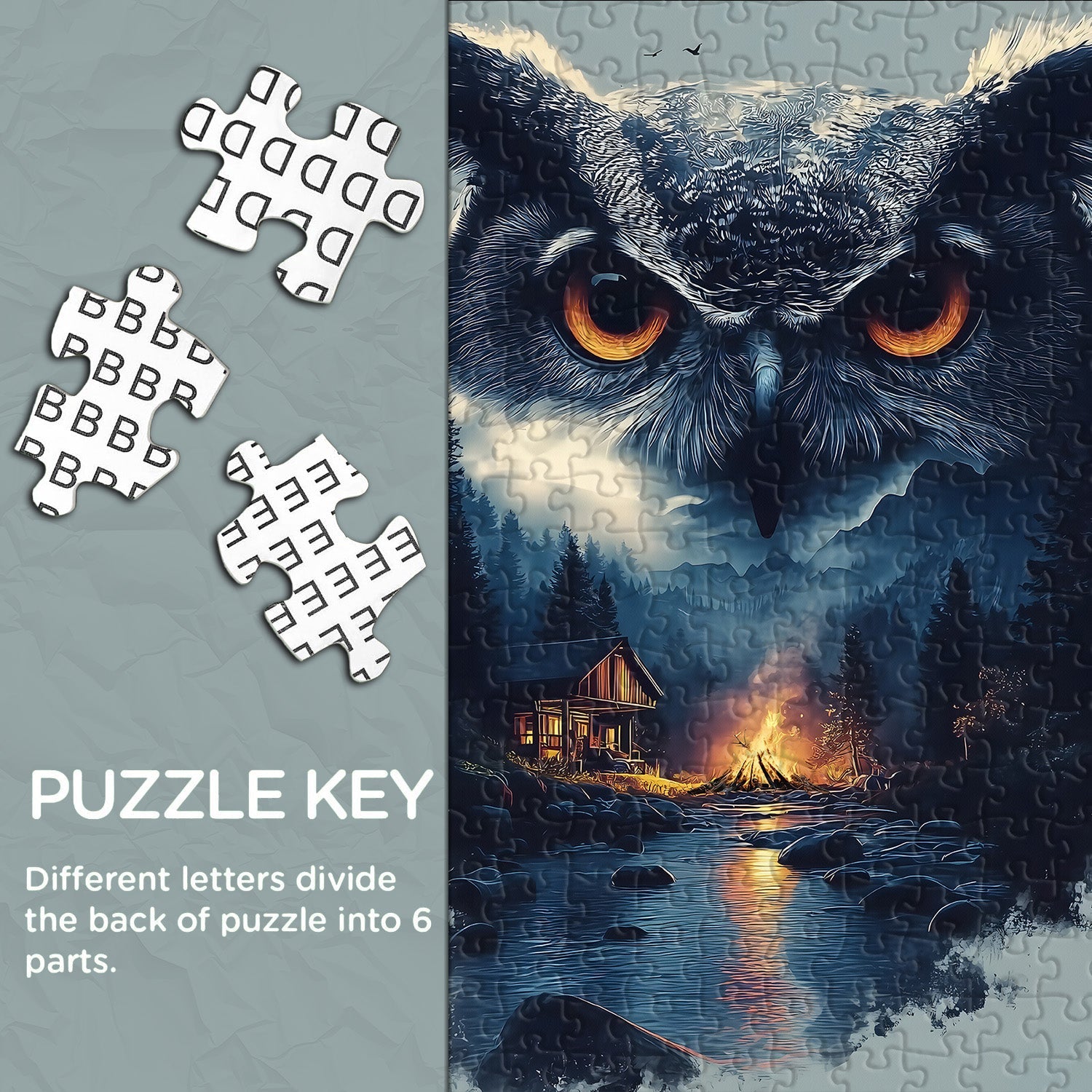 Forest Owl Jigsaw Puzzle 1000 Piece