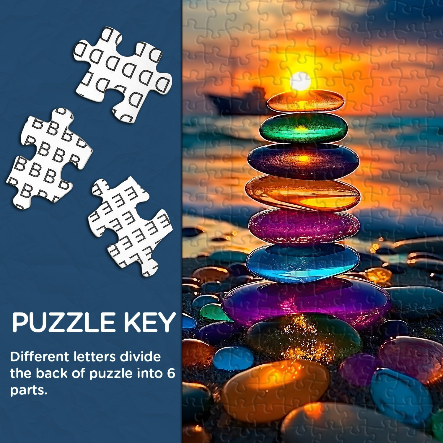 Sunset Stones Jigsaw Puzzle 1000 Pieces