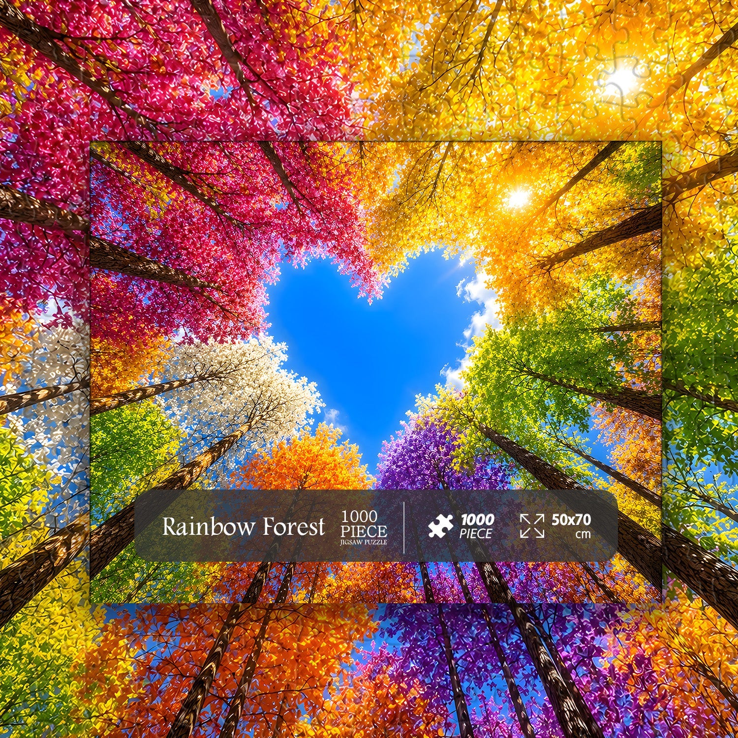 Rainbow Forest Jigsaw Puzzle 1000 Pieces
