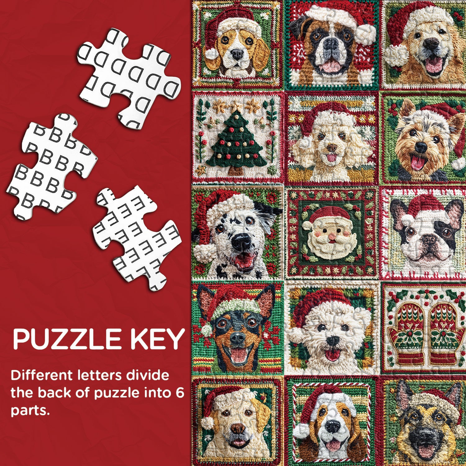 Christmas Dogs Jigsaw Puzzles 1000 Pieces