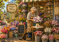 Sunlit Floral Nook Jigsaw Puzzle 1000 Piece