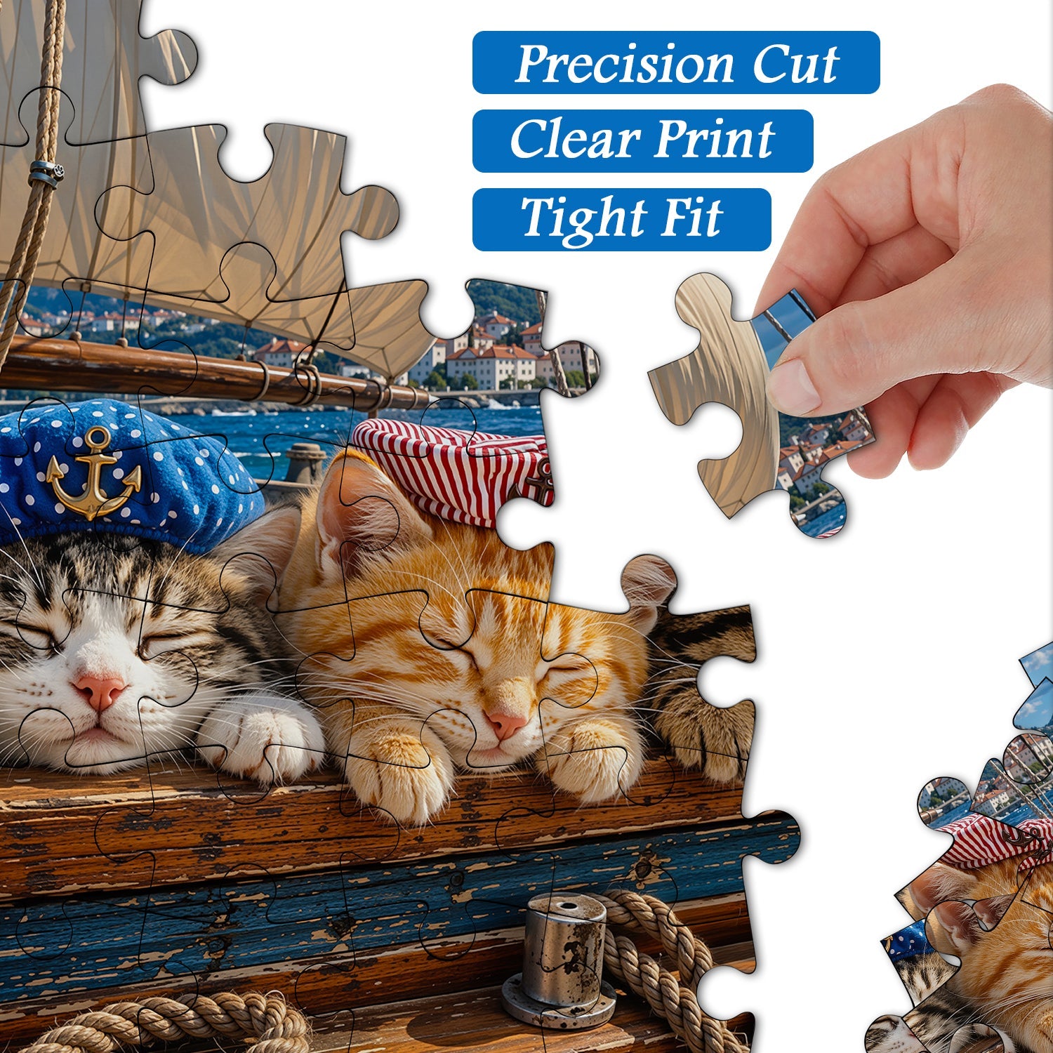 Nautical Cat Jigsaw Puzzle 1000 Piece