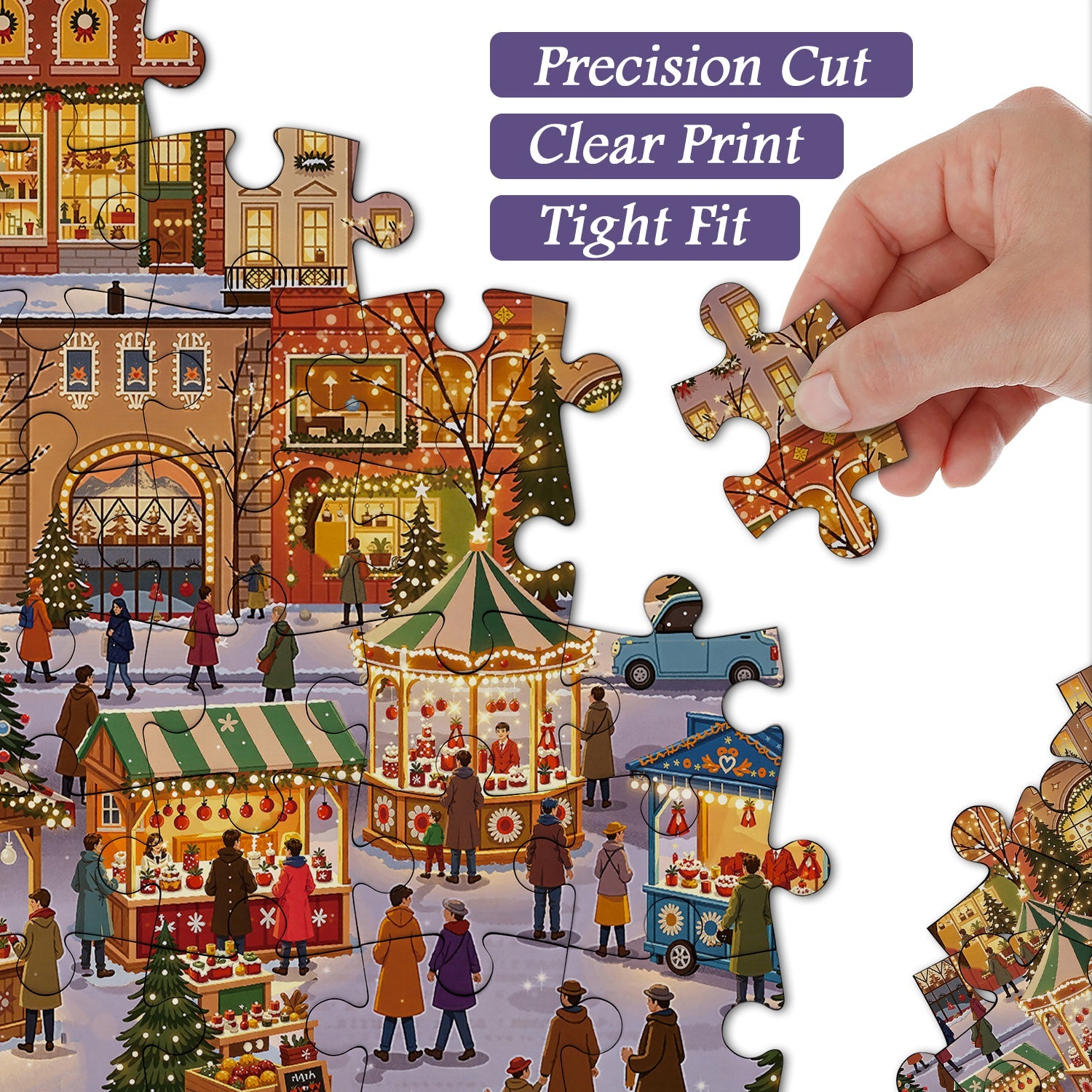 Xmas Market Jigsaw Puzzle 1000 Pieces