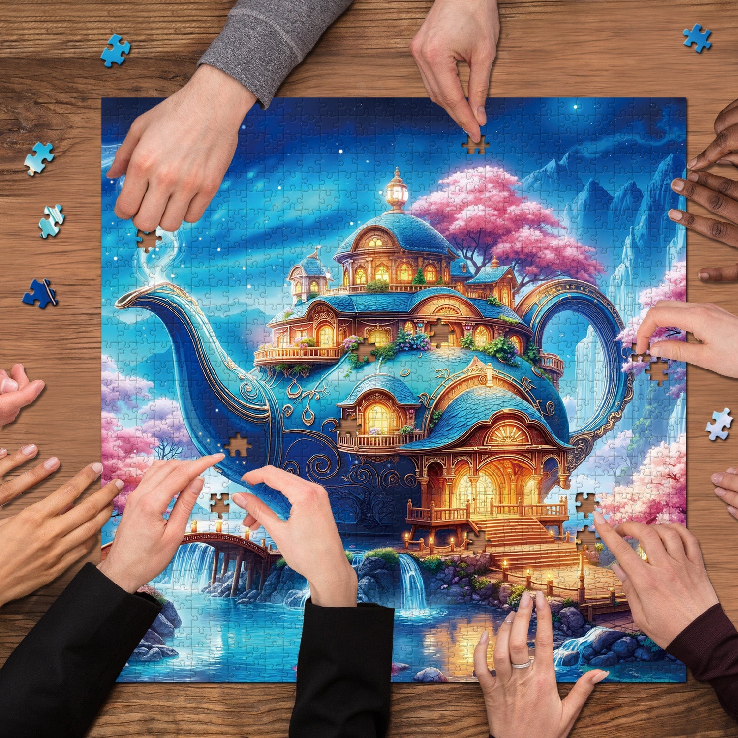 Teapot Wonderland Jigsaw Puzzle 1000 Pieces
