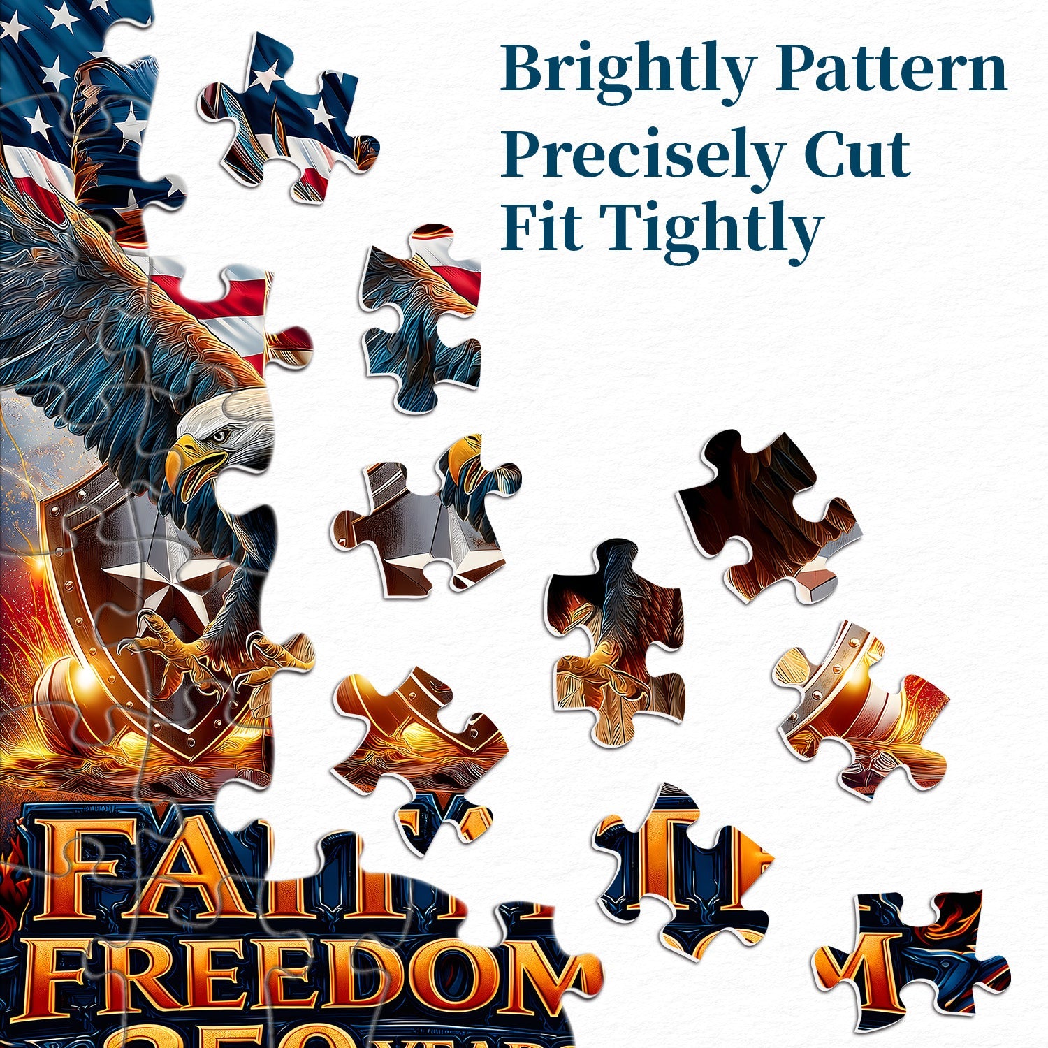 Puzzle 1000 pièces Foi et liberté