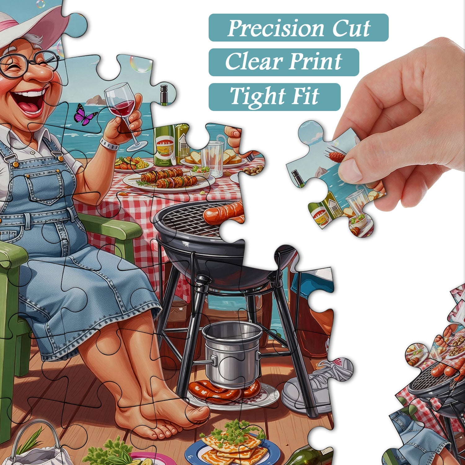 Grandma & Gramp BBQ Jigsaw Puzzle 1000 Piece