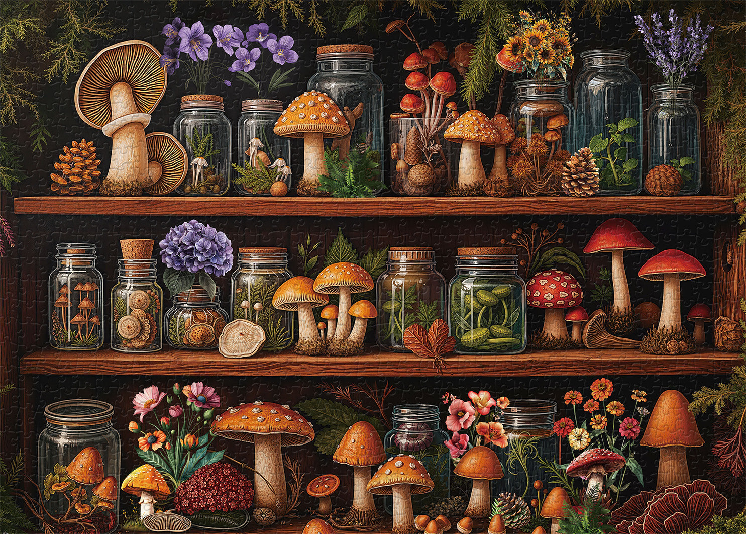 Books &amp; Blooms Puzzle 1000 Teile