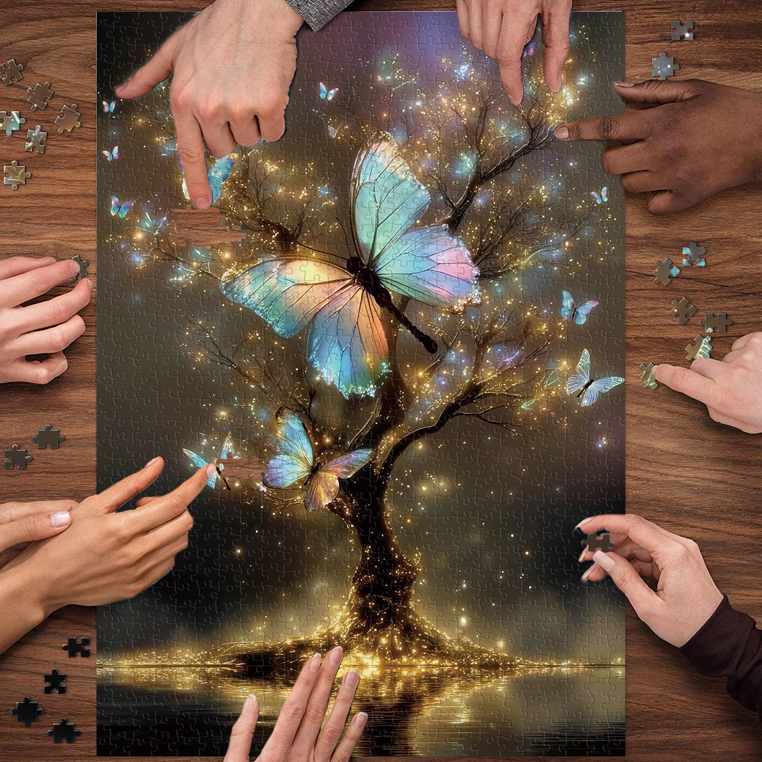 Glowing Butterfly Jigsaw Puzzle 1000 Piece