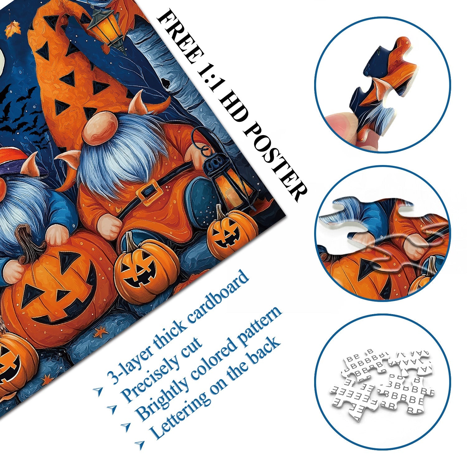 Halloween Gnome Gathering Jigsaw Puzzles 1000 Pieces