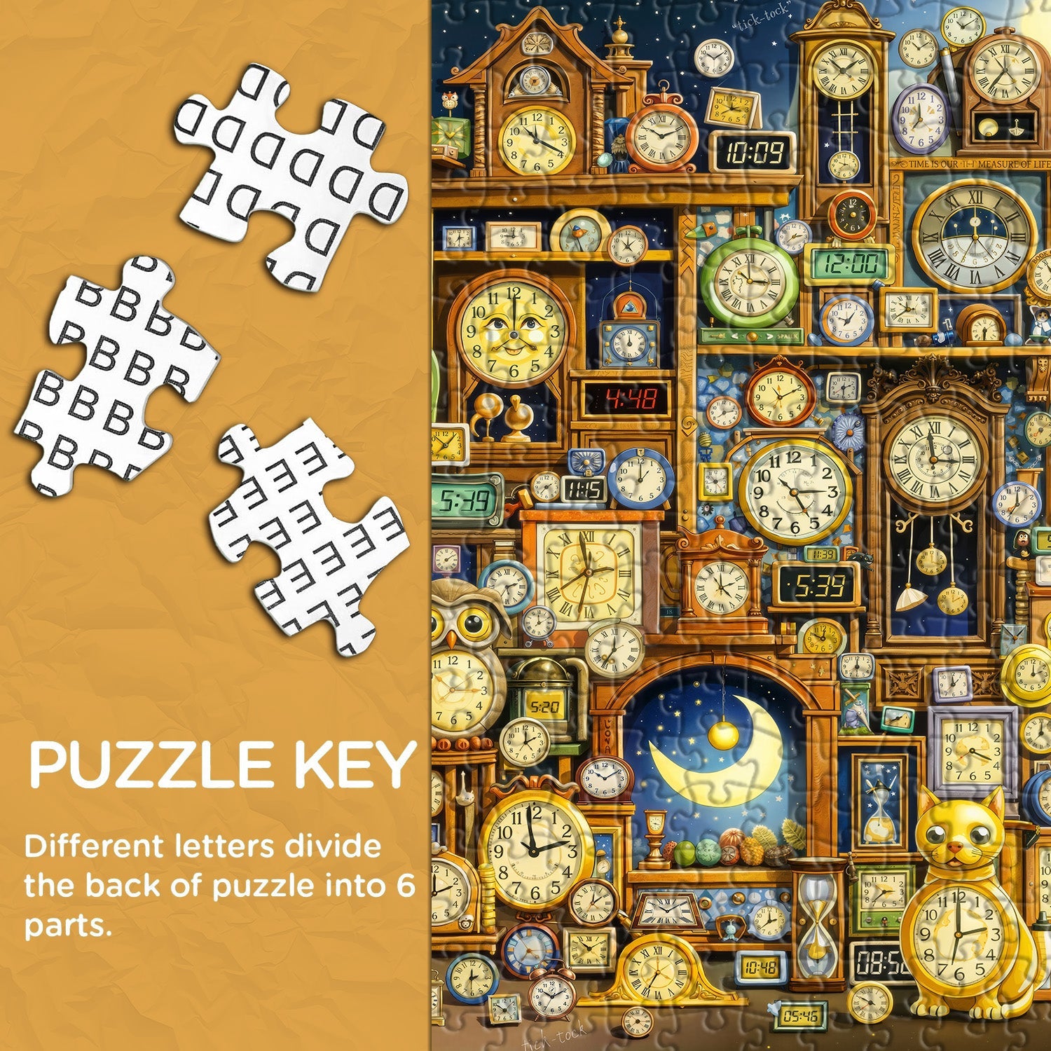 Clock Wonderland Jigsaw Puzzle 1000 Piece