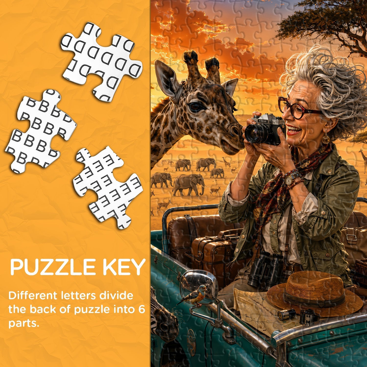 Grandma's African Trip Jigsaw Puzzle 1000 Pieces