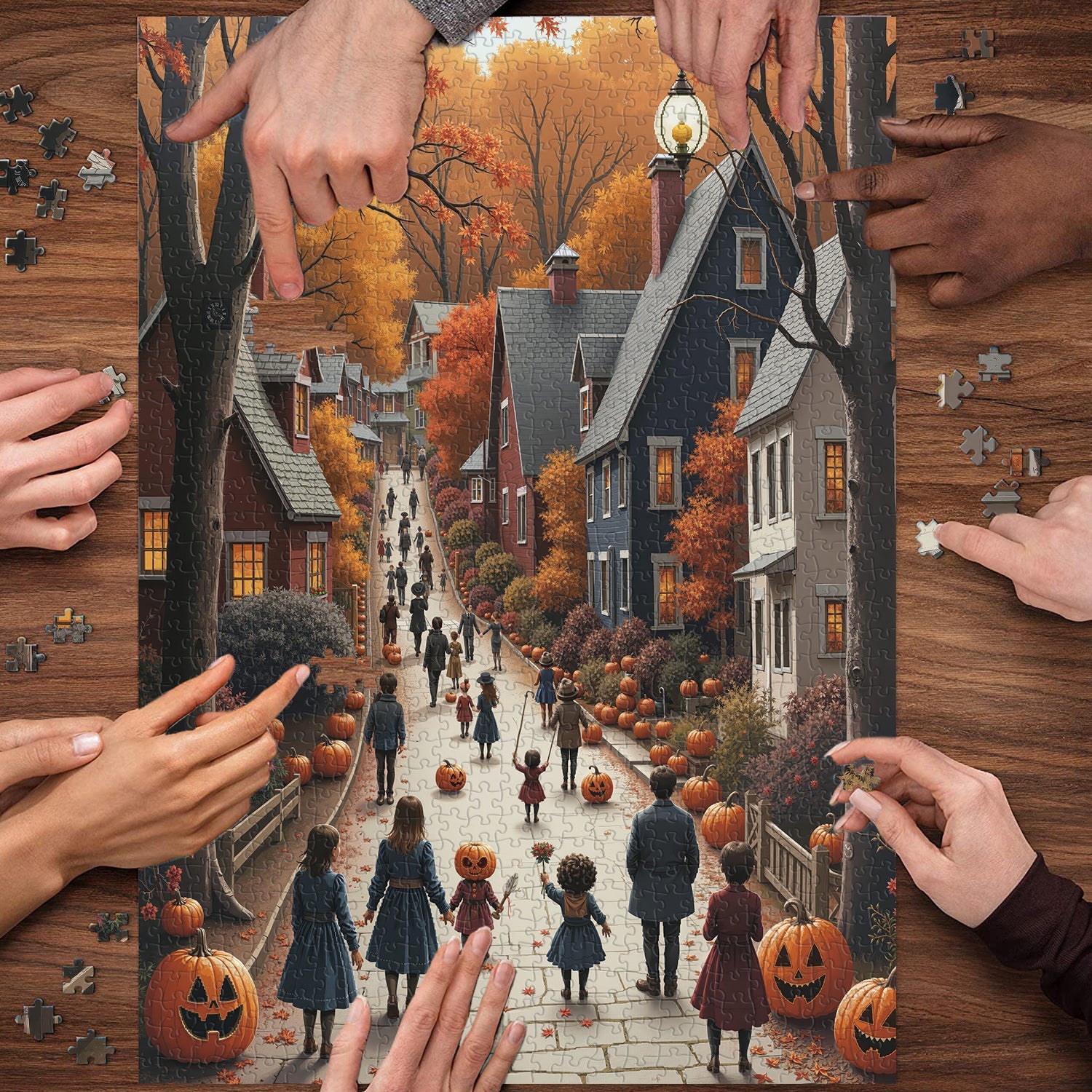 Pumpkin Street Jigsaw Puzzle 1000 Pieces